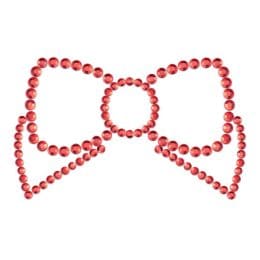 BIJOUX - MIMI BOW RED NIPPLE COVERS.